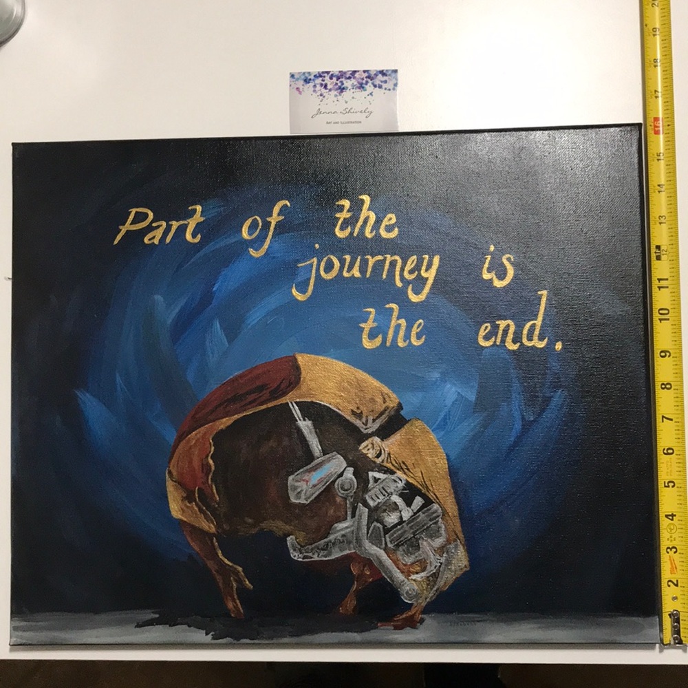Endgame Iron Man Helmet painting